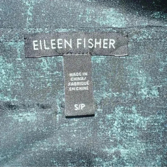 Eileen Fisher Women’s 100% Silk Sleeveless Tank Camisole Top Green Back - Picture 10 of 12